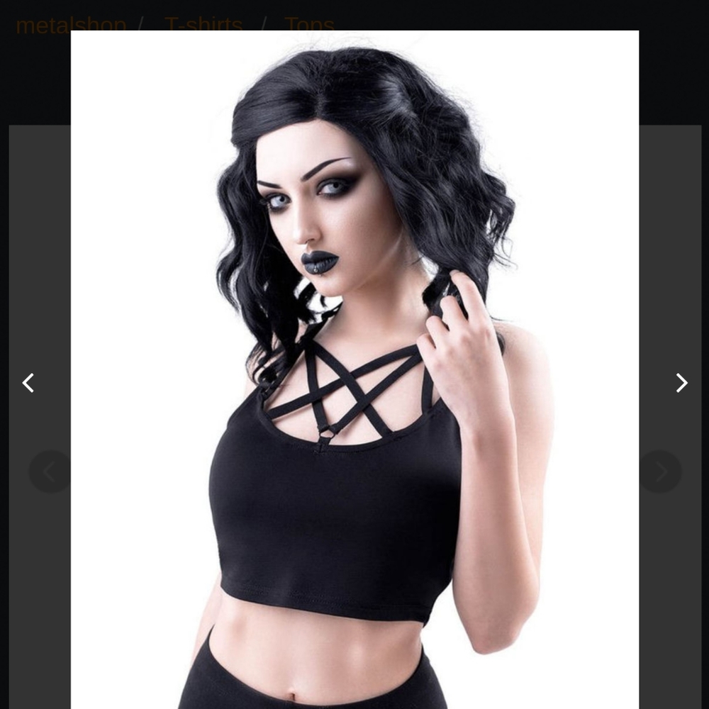 Killstar Magica Crop Top, Size S